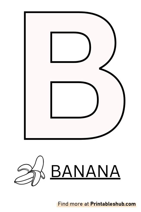 Letter B Template