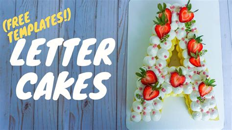 Letter Cake Template