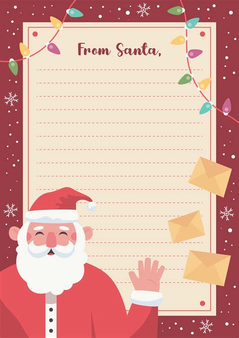 Letter From Santa Template Word Free