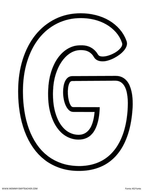 Letter G Printable