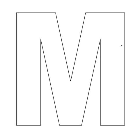 Letter M Template