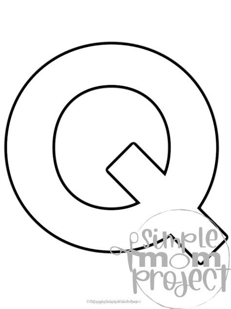 Letter Q Template