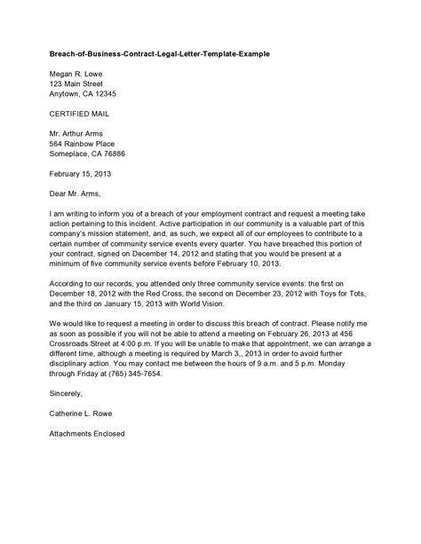 Letter To Attorney Template