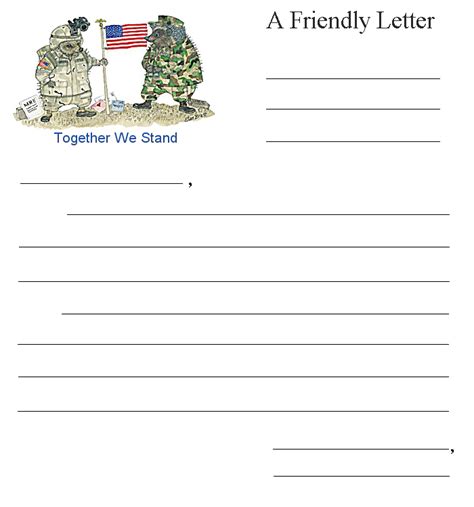 Letter To Troops Template