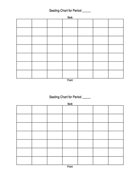 Letter Wall Seating Chart Template