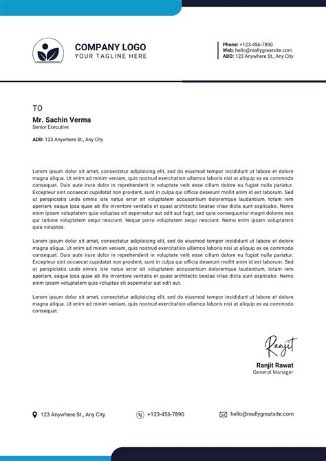 Letterhead Template Examples