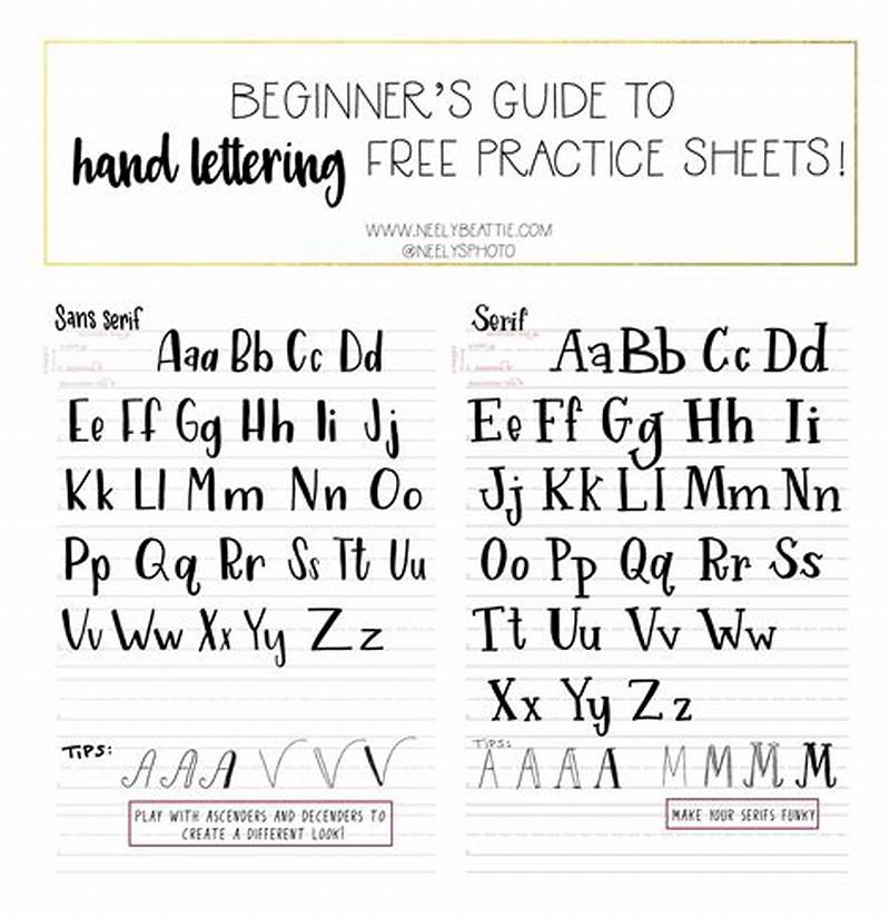 Lettering Guide Printable