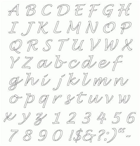 Lettering Stencils Printable