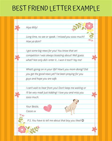 New of format letter to friend writing 296