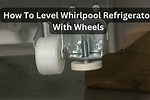 Leveling a Refrigerator with Wheels