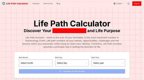 Life Path Chart Calculator