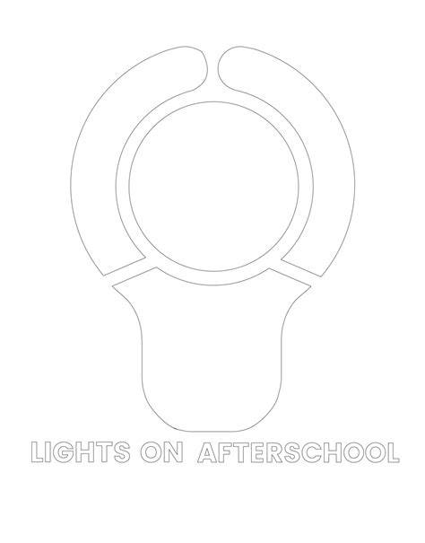 Lights On Afterschool Light Bulb Printable