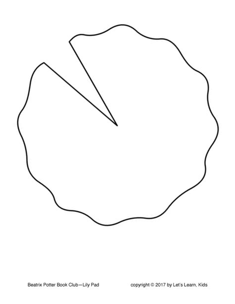 Lily Pad Template