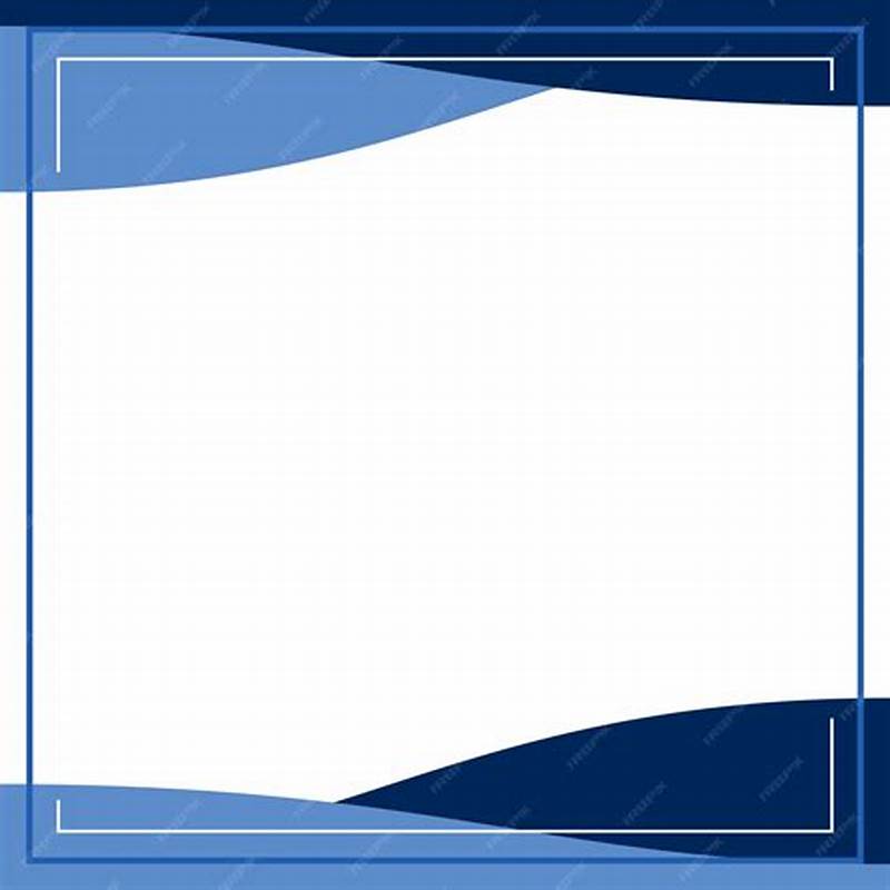 Line Pattern For Border In Blue Color