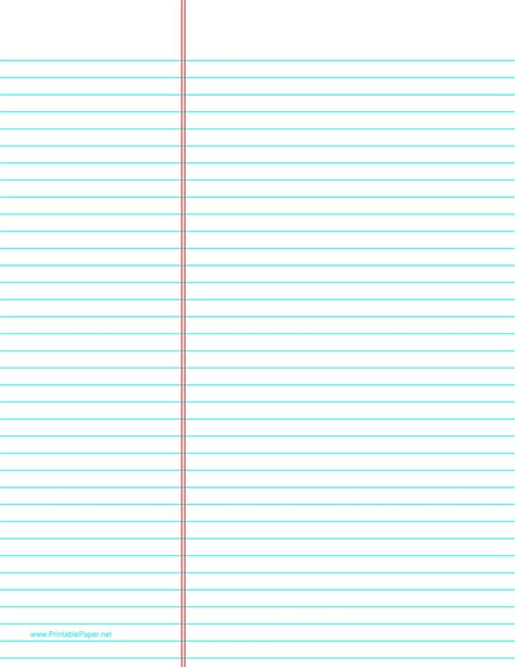Lined Paper Template