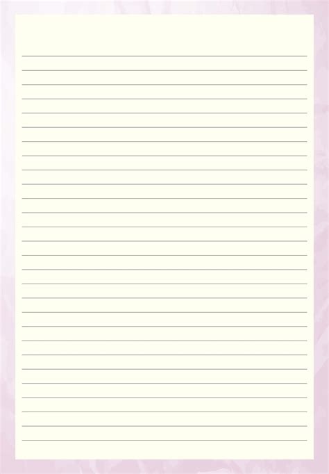 Lines Writing Paper Template