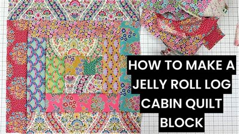Log Cabin Pattern Using Jelly Roll