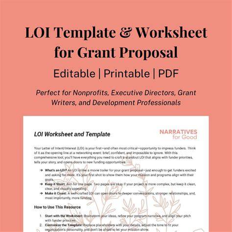 Loi Template Grant