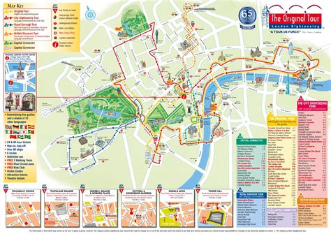 London Sightseeing Map Printable