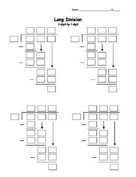 Long Division Template