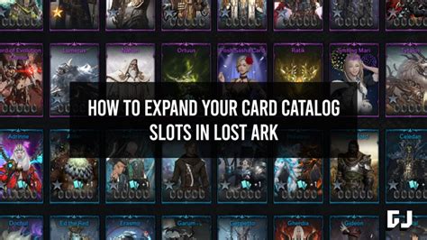 Lost Ark How To Expand Card Catalogue