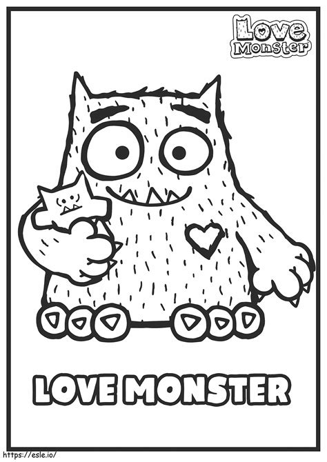 Love Monster Printable