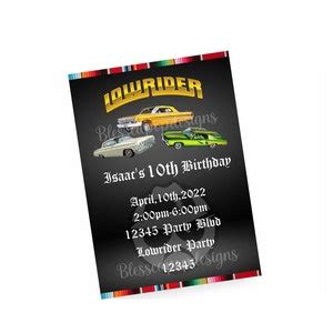 Lowrider Invitation Templates