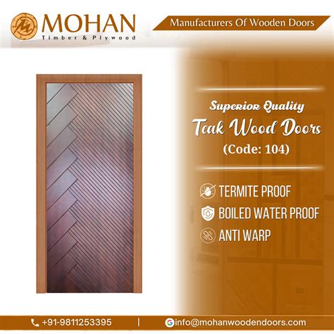 MOHAN TIMBER & PLYWOOD - Wooden Door Manufacturers, Pine Doors, Teak Doors, Laminated Doors - in Delhi/India