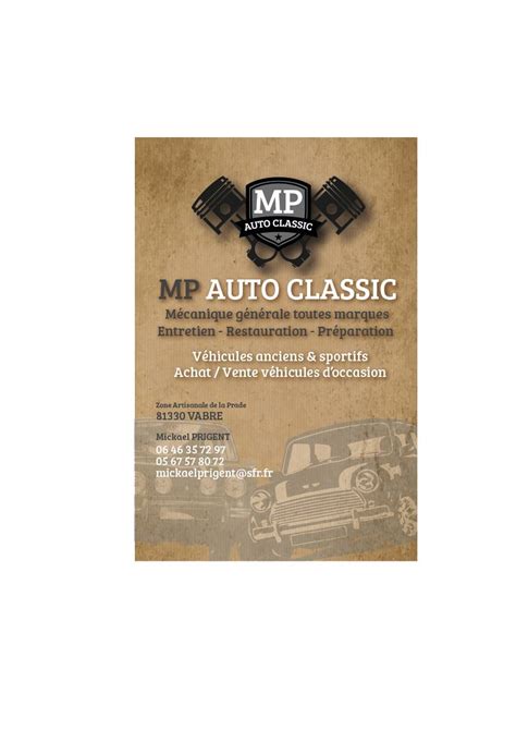 MP AUTO CLASSIC à Vabre