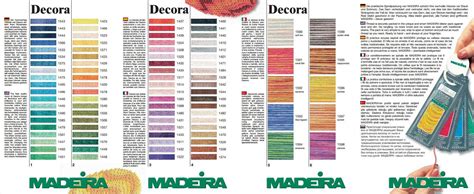 Madeira Embroidery Thread Color Chart