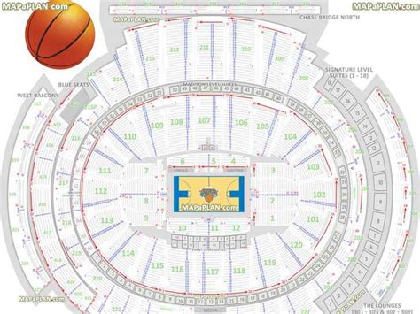 Madison Square Garden Detailed Seating Chart
