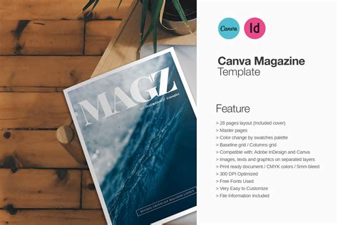 Magazine Template Canva