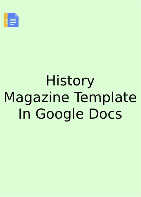 Magazine Template Google Docs