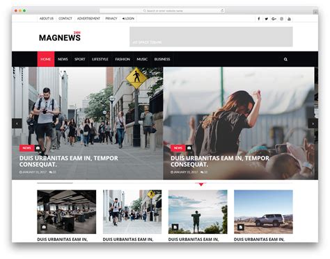 Magazine Website Template