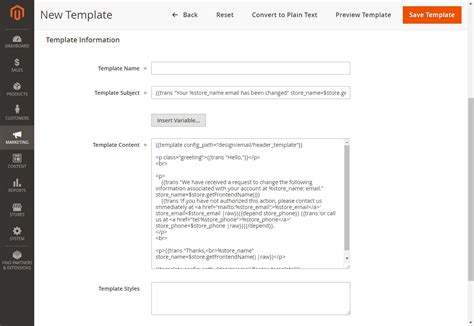Magento 1.9 Email Templates