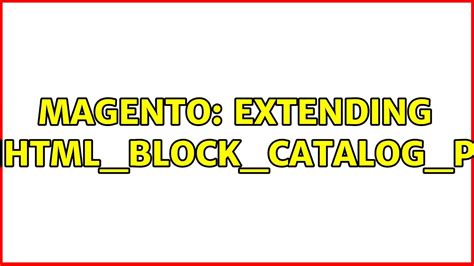 Magento Extend Mage Catalog Block Product List