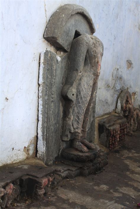 Maha Kassapa Ancient Stone Statue Remains