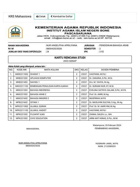 Mahasiswa KRS