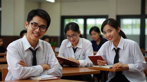 Mahasiswa belajar