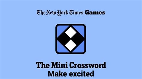 Make Excited Crossword