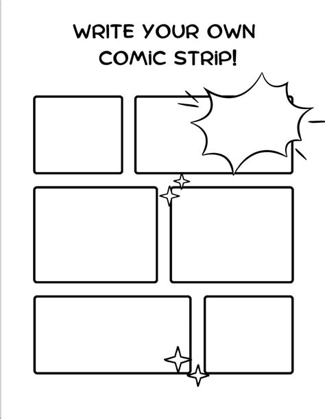 Make Your Own Comic Strip Printable