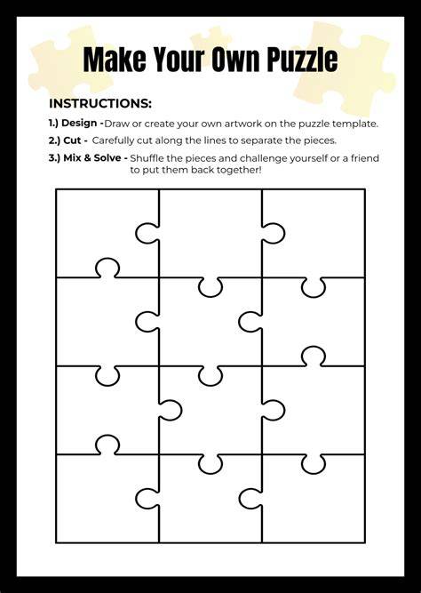 Make Your Own Jigsaw Puzzle Printable