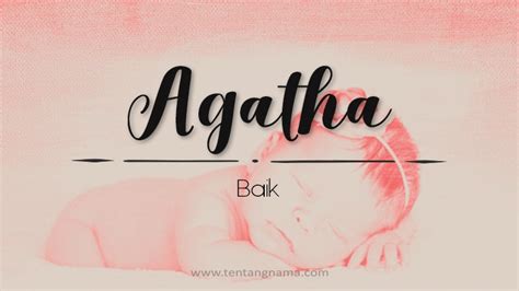 Makna Nama Agatha