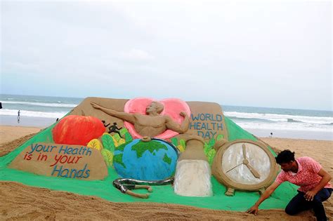 Manas Sahoo's Sand art park