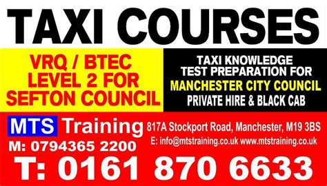 Manchester City Council Taxi Test Centre