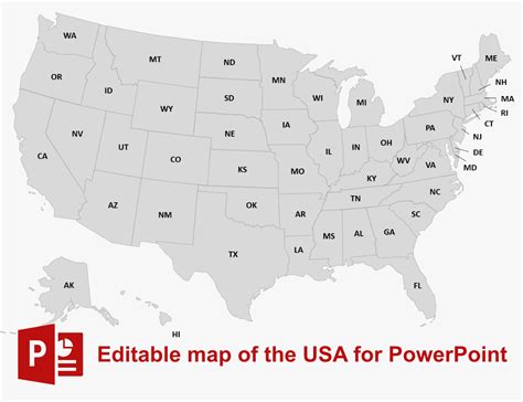 Map Of Us Template