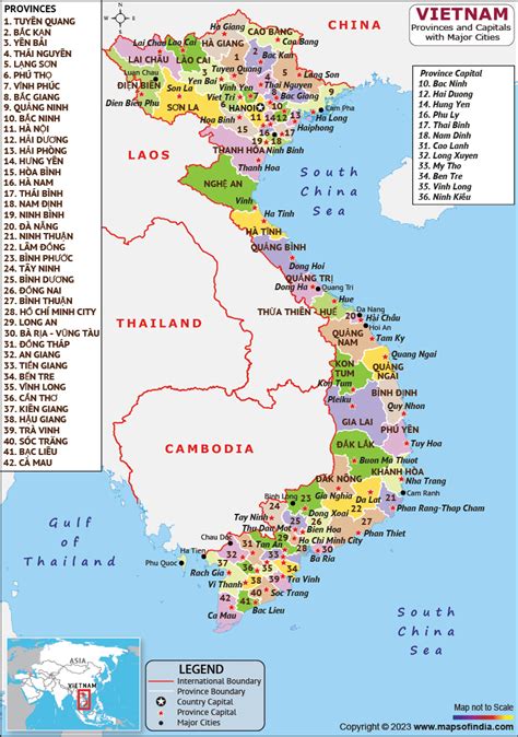 Map Of Vietnam Printable