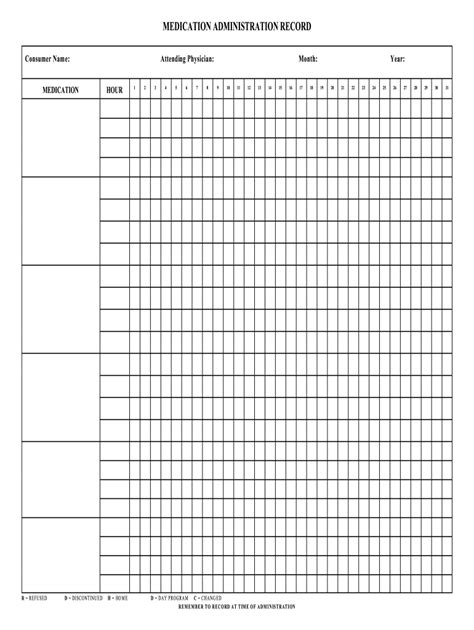 Mar Sheet Template