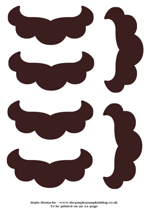 Mario Mustache Printable