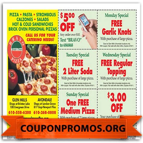 Mark's Pizza Coupons Printable